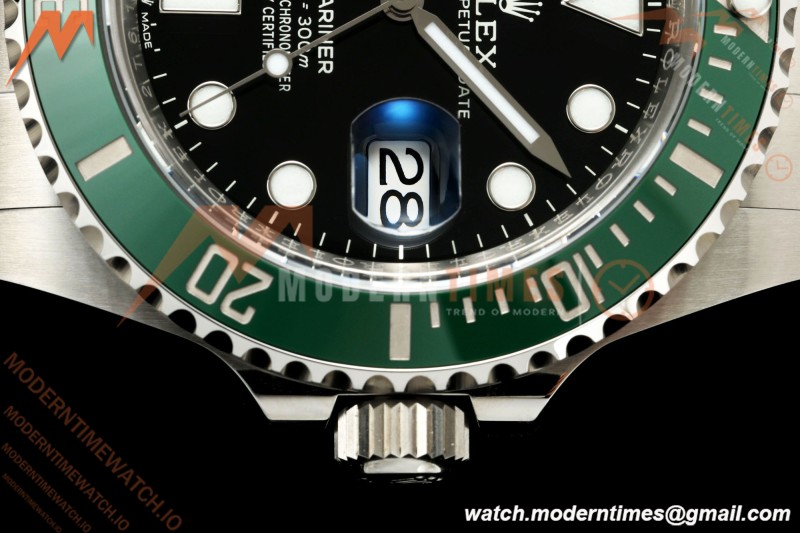 Rolex - Submariner 126610LV Kermit 904L 41mm SS/SS Black VF DD3235