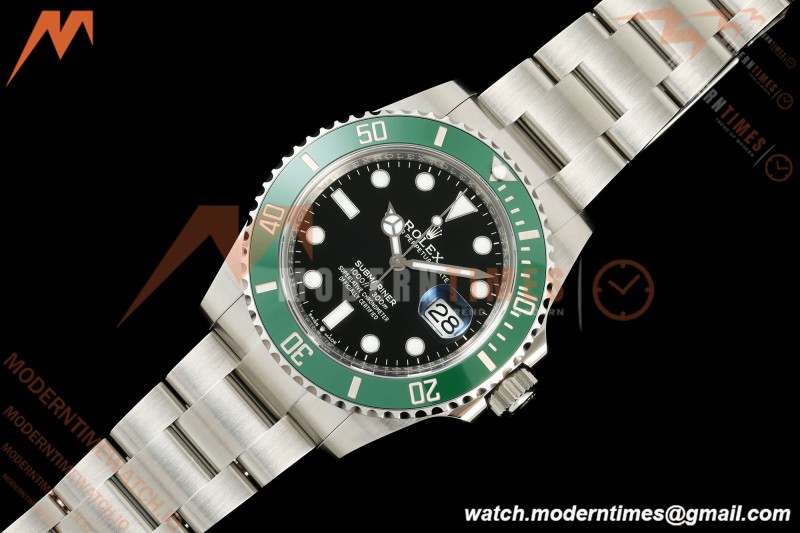 Rolex - Submariner 126610LV Kermit 904L 41mm SS/SS Black VF DD3235