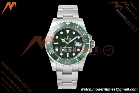Rolex - Submariner Hulk 40mm 116610LV 904L SS/SS Green VF DD3135