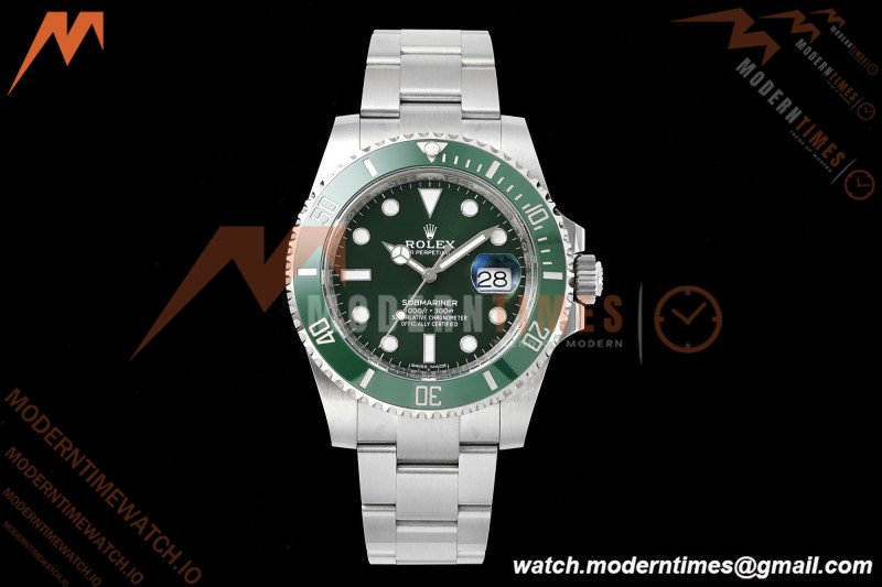 Rolex - Submariner Hulk 40mm 116610LV 904L SS/SS Green VF DD3135 | 롤렉스 - 서브마리너 헐크 40mm 116610LV 904L 스테인리스 스틸/스테인리스 스틸 그린 VF DD3135