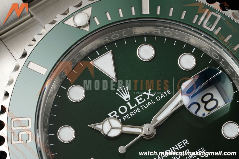 Rolex - Submariner Hulk 40mm 116610LV 904L SS/SS Green VF DD3135 | 롤렉스 - 서브마리너 헐크 40mm 116610LV 904L 스테인리스 스틸/스테인리스 스틸 그린 VF DD3135