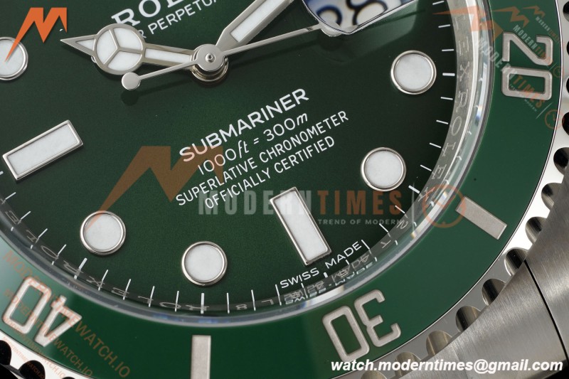 Rolex - Submariner Hulk 40mm 116610LV 904L SS/SS Green VF DD3135 | 롤렉스 - 서브마리너 헐크 40mm 116610LV 904L 스테인리스 스틸/스테인리스 스틸 그린 VF DD3135