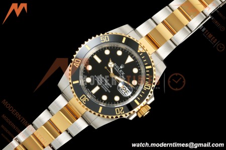 Rolex - Submariner 40mm 116613LN 904L YG/SS Black VF DD3135