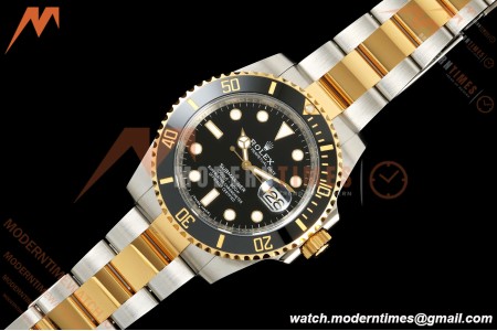 Rolex - Submariner 40mm 116613LN 904L YG/SS Black VF DD3135