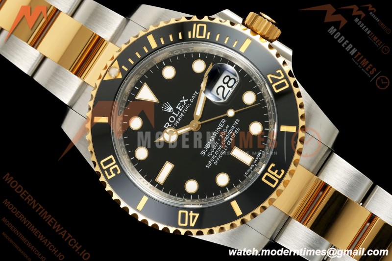 Rolex - Submariner 40mm 116613LN 904L YG/SS Black VF DD3135