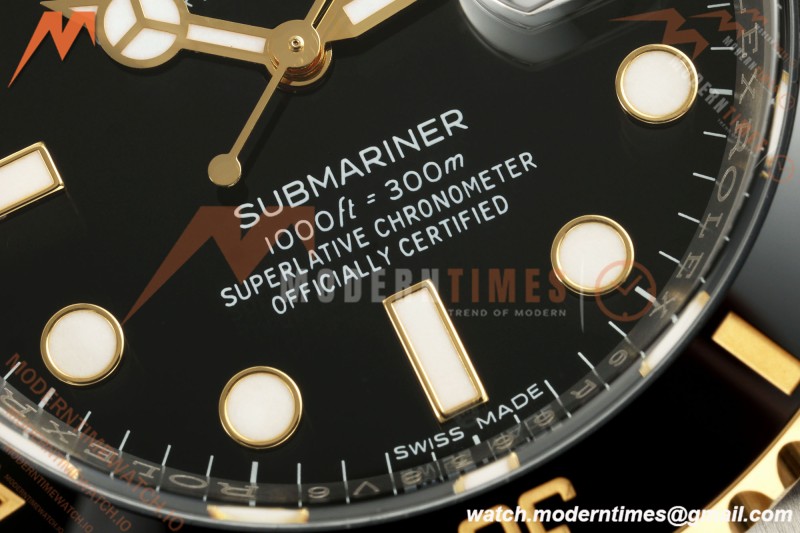 Rolex - Submariner 40mm 116613LN 904L YG/SS Black VF DD3135
