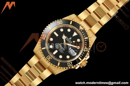 Rolex - Submariner 41mm 126618LN 904L YG/YG Black VF DD3235