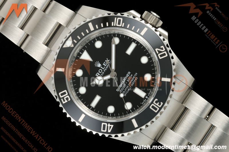 Rolex - Submariner 124060 No Date 904L 41mm SS/SS Black VF DD3230