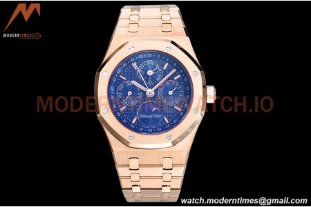 Audemars Piguet - Royal Oak Perpetual Calendar 26574OR RG/RG Blue BBRF A5134