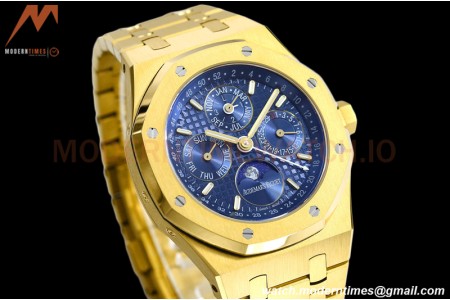 Audemars Piguet - Royal Oak Perpetual Calendar 26574BA YG/YG Blue BBRF A5134