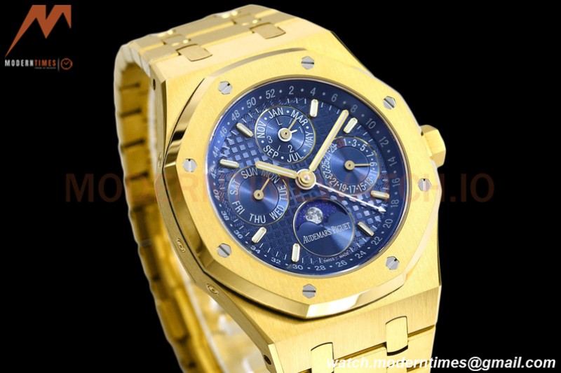 Audemars Piguet - Royal Oak Perpetual Calendar 26574BA YG/YG Blue BBRF A5134