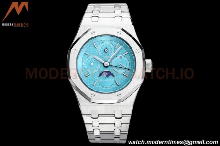 Audemars Piguet - Royal Oak Perpetual Calendar 26613ST SS/SS Turquoise BBRF A5134