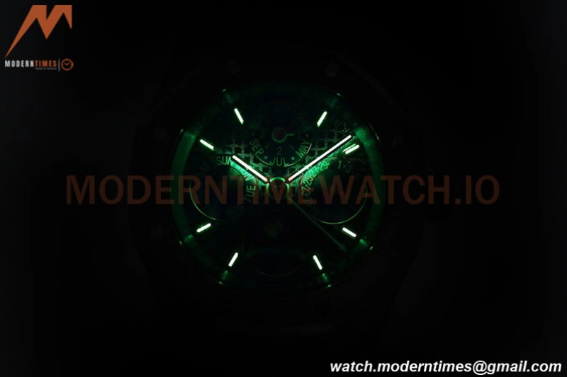 Audemars Piguet - Royal Oak Perpetual Calendar 26606ST SS/SS Green BBRF A5134