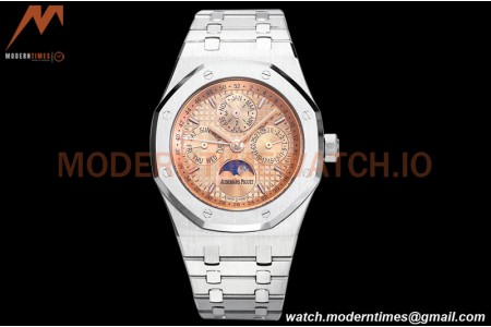 Audemars Piguet - Royal Oak Perpetual Calendar 26615TI SS/SS Salmon BBRF A5134
