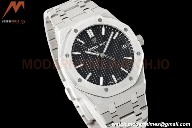 Audemars Piguet - Royal Oak 41mm 15500 SS/SS Black/Stk APSF A4302 Mod