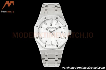 Audemars Piguet - Royal Oak 41mm 15500 SS/SS Wht/Stk APSF A4302 Mod