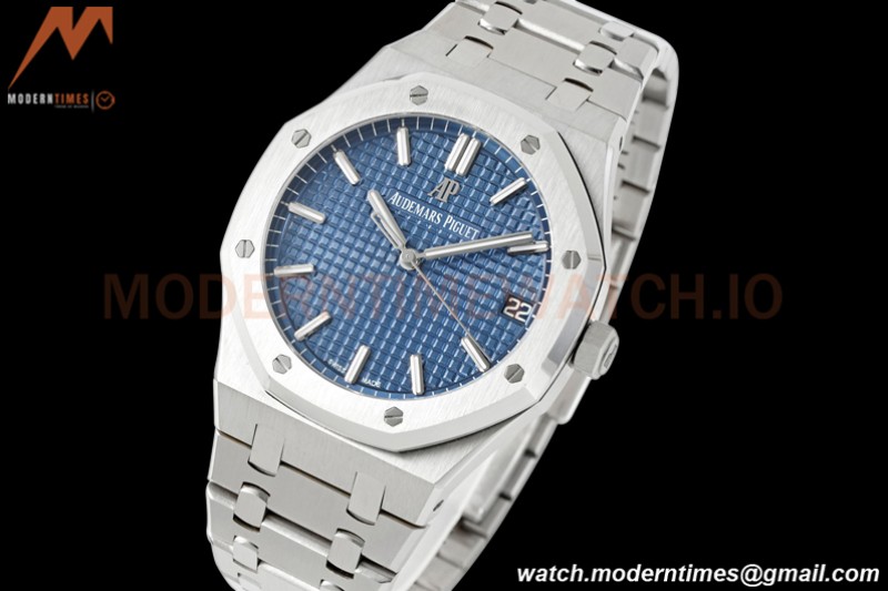 Audemars Piguet - Royal Oak 41mm 15500 SS/SS Blue/Stk APSF A4302 Mod