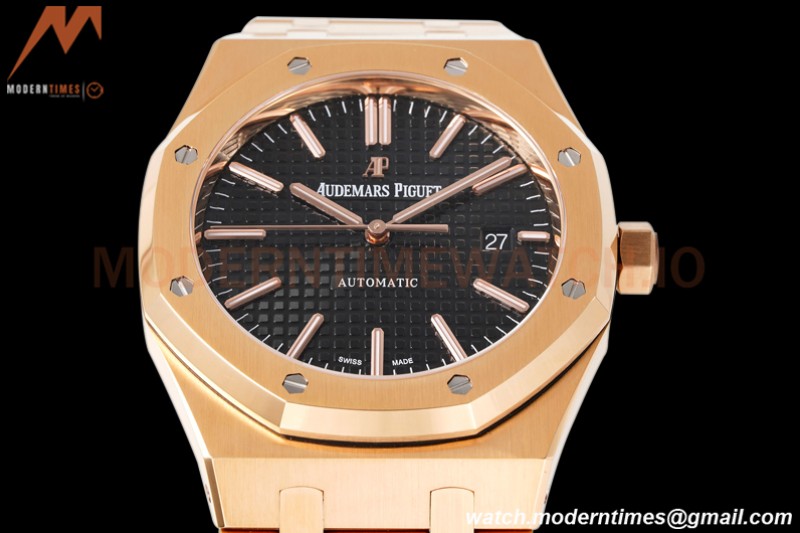 Audemars Piguet - Royal Oak 15400 RG/RG Black APSF V3 A3120