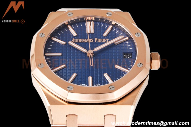 Audemars Piguet - Royal Oak 41mm 15510 RG/RG Blue/Stk APSF A4302 Mod