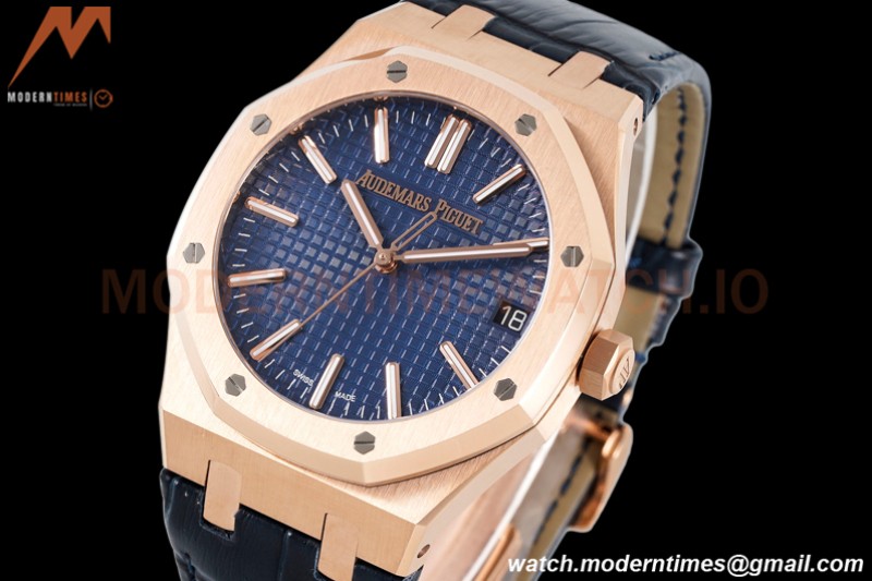 Audemars Piguet - Royal Oak 41mm 15510 RG/LE Blue/Stk APSF A4302 Mod