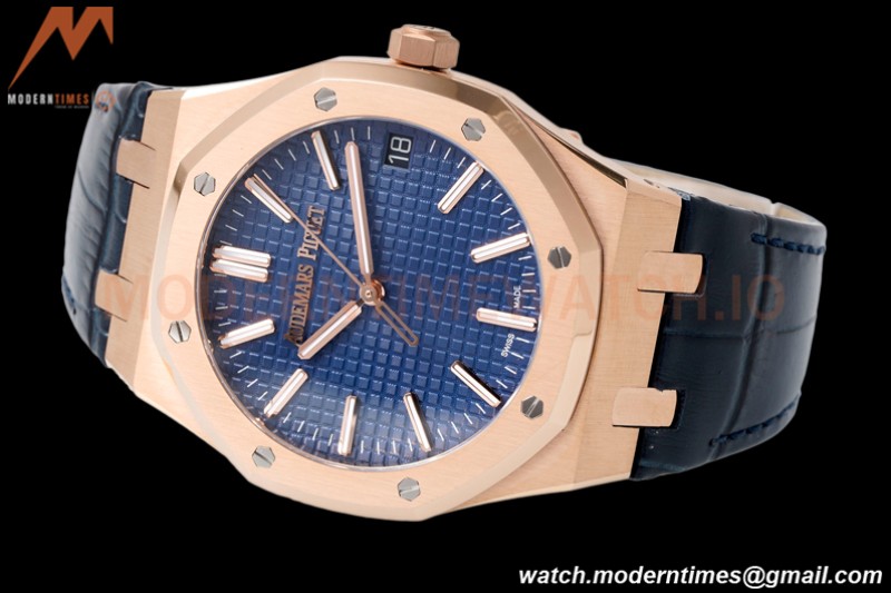 Audemars Piguet - Royal Oak 41mm 15510 RG/LE Blue/Stk APSF A4302 Mod