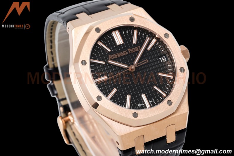Audemars Piguet - Royal Oak 41mm 15510 RG/LE Black/Stk APSF A4302 Mod