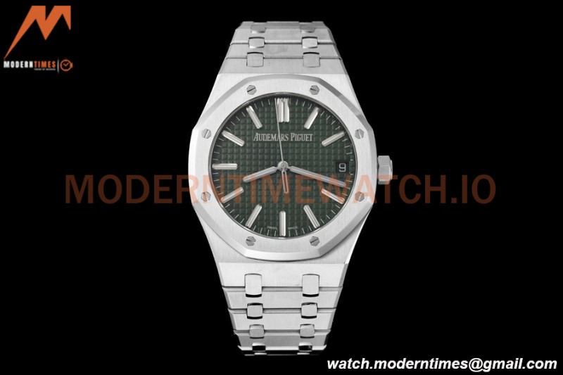 Audemars Piguet - Royal Oak 15510 50th Anniversary 41mm SS/SS Grn/Stk ZF A4302 Mod