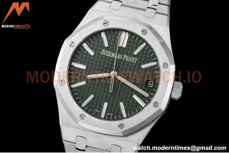 Audemars Piguet - Royal Oak 15510 50th Anniversary 41mm SS/SS Grn/Stk ZF A4302 Mod