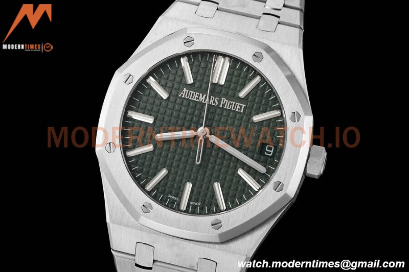 Audemars Piguet - Royal Oak 15510 50th Anniversary 41mm SS/SS Grn/Stk ZF A4302 Mod