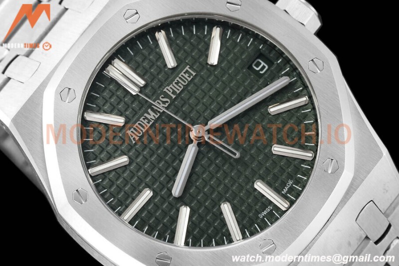 Audemars Piguet - Royal Oak 15510 50th Anniversary 41mm SS/SS Grn/Stk ZF A4302 Mod