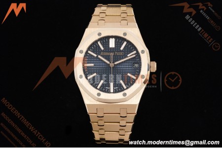 Audemars Piguet - Royal Oak 41mm 15510OR RG/RG Blue/Stk RSF A4302 Mod | 오데마 피게 - 로얄 오크 41mm 15510OR RG/RG 블루/Stk RSF A4302 Mod