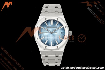 Audemars Piguet - Royal Oak 41mm 15510BC SS/SS Smoke Blue ZF SA4302 Mod