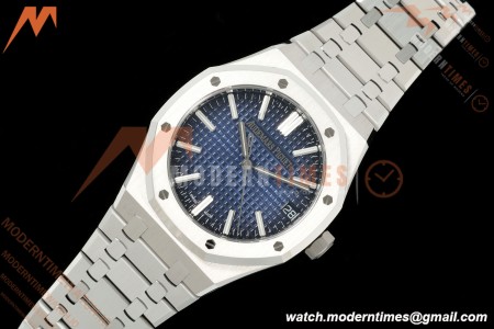 Audemars Piguet - Royal Oak 15510BC 41mm SS/SS Blu/Stk DDF DD4302 | 오데마 피게 - 로열 오크 15510BC 41mm SS/SS 블루 다이얼/바 인덱스 DDF DD4302
