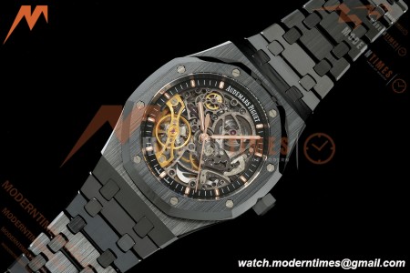 Audemars Piguet - Royal Oak 15416CE 41mm Openworked CER/CER Black DDF SA3132 | 오데마 피게 - 로열 오크 15416CE 41mm 오픈워크 CER/CER 블랙 DDF SA3132