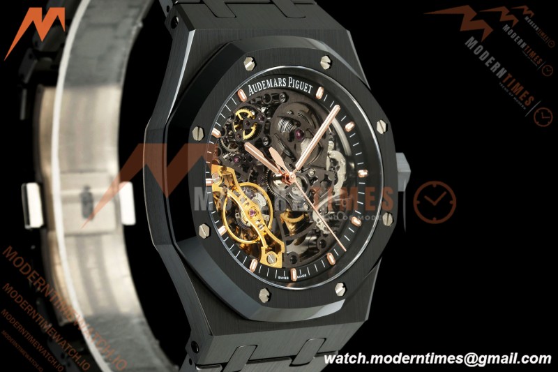 Audemars Piguet - Royal Oak 15416CE 41mm Openworked CER/CER Black DDF SA3132