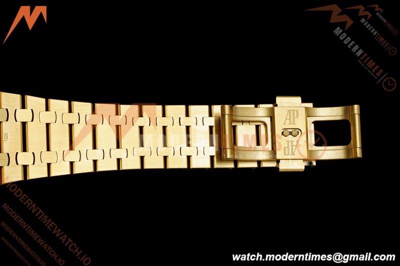 Audemars Piguet - Royal Oak 15412BA 41mm Rainbow YG/YG Skeleton Dial THBF V3 SH3132 Free Sprung