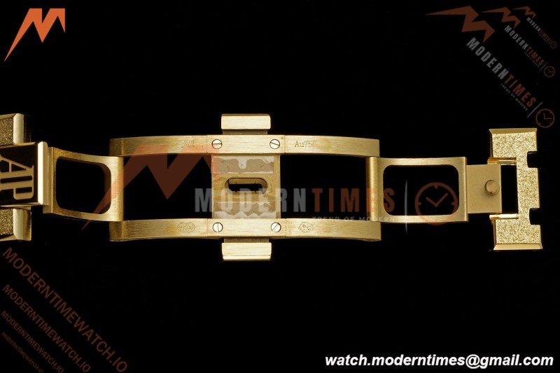 Audemars Piguet - Royal Oak 15412BA 41mm Rainbow YG/YG Skeleton Dial THBF V3 SH3132 Free Sprung