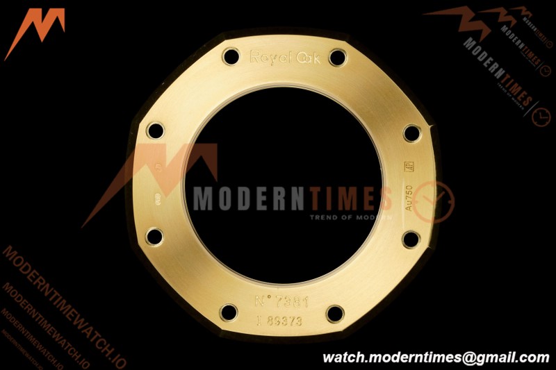 Audemars Piguet - Royal Oak 15412BA 41mm Rainbow YG/YG Skeleton Dial THBF V3 SH3132 Free Sprung