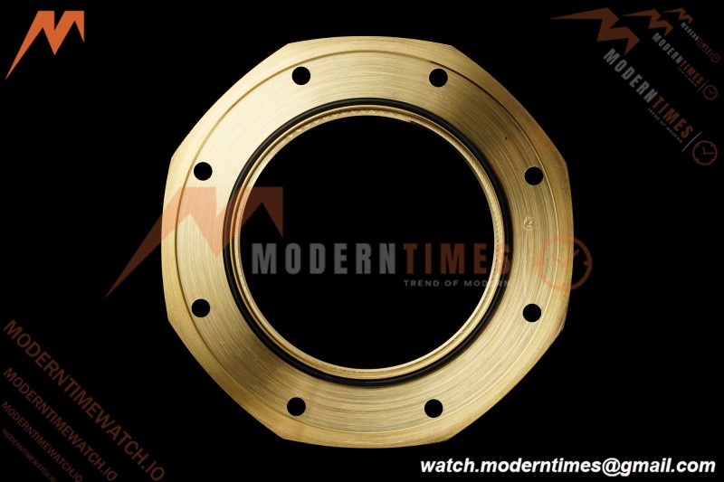 Audemars Piguet - Royal Oak 15412BA 41mm Rainbow YG/YG Skeleton Dial THBF V3 SH3132 Free Sprung