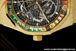 Audemars Piguet - Royal Oak 15412BA 41mm Rainbow YG/YG Skeleton Dial THBF V3 SH3132 Free Sprung