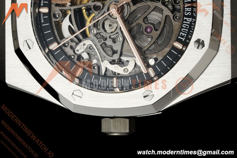 Audemars Piguet - Royal Oak 15407ST 41mm Openworked SS/SS Skeleton Dial THBF V3 SH3132 Free Sprung