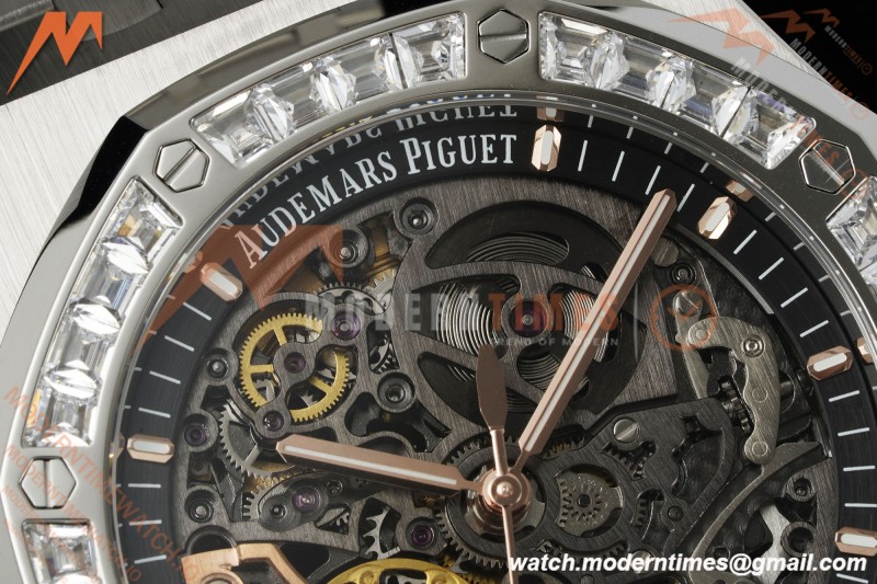 Audemars Piguet - Royal Oak 15412BC 41mm Dia SS/SS Skeleton Dial THBF V3 SH3132 Free Sprung