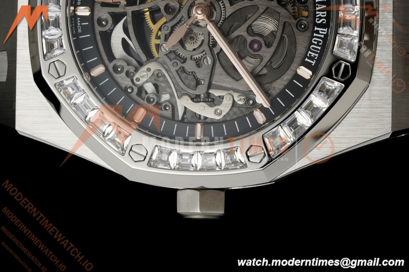 Audemars Piguet - Royal Oak 15412BC 41mm Dia SS/SS Skeleton Dial THBF V3 SH3132 Free Sprung