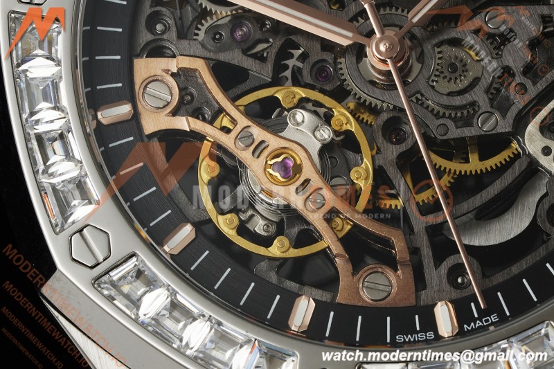 Audemars Piguet - Royal Oak 15412BC 41mm Dia SS/SS Skeleton Dial THBF V3 SH3132 Free Sprung