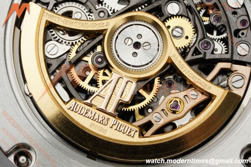 Audemars Piguet - Royal Oak 15412BC 41mm Dia SS/SS Skeleton Dial THBF V3 SH3132 Free Sprung
