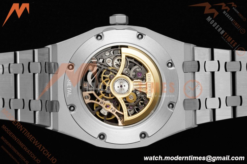 Audemars Piguet - Royal Oak 15407BC 41mm Openworked Frosted SS/SS Skeleton THBF V3 SH3132 Free Sprung