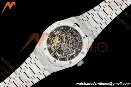 Audemars Piguet - Royal Oak 15407BC 41mm Openworked Frosted SS/SS Skeleton THBF V3 SH3132 Free Sprung
