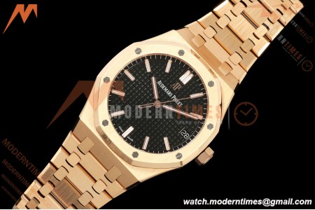 Audemars Piguet - Royal Oak 15510OR 41mm RG/RG Blk/Stk ZF V3 SA4302