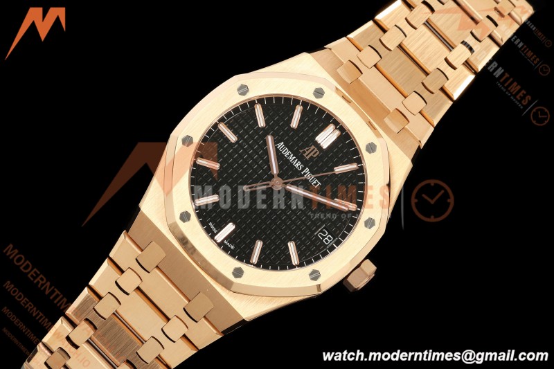 Audemars Piguet - Royal Oak 15510OR 41mm RG/RG Blk/Stk ZF V3 SA4302