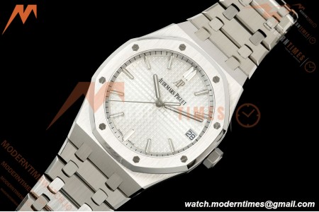 Audemars Piguet - Royal Oak 15500ST SS/SS White ZF V4 SA4302 Free Sprung
